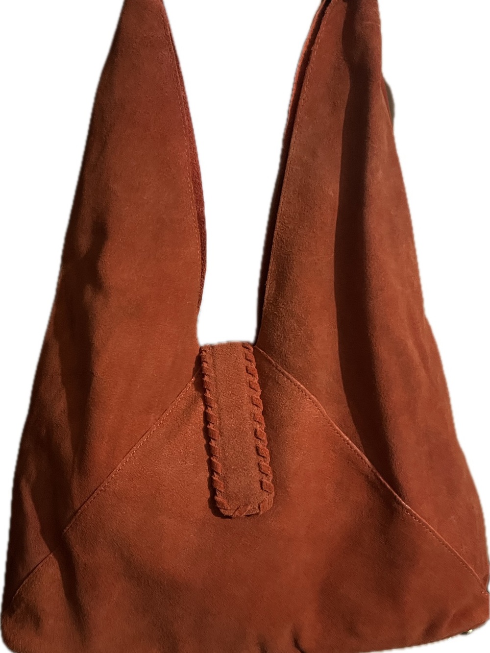 Haute HippieBright Orange Suede-purse NWT